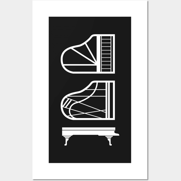 Piano Schematics Wall Art by Woah_Jonny